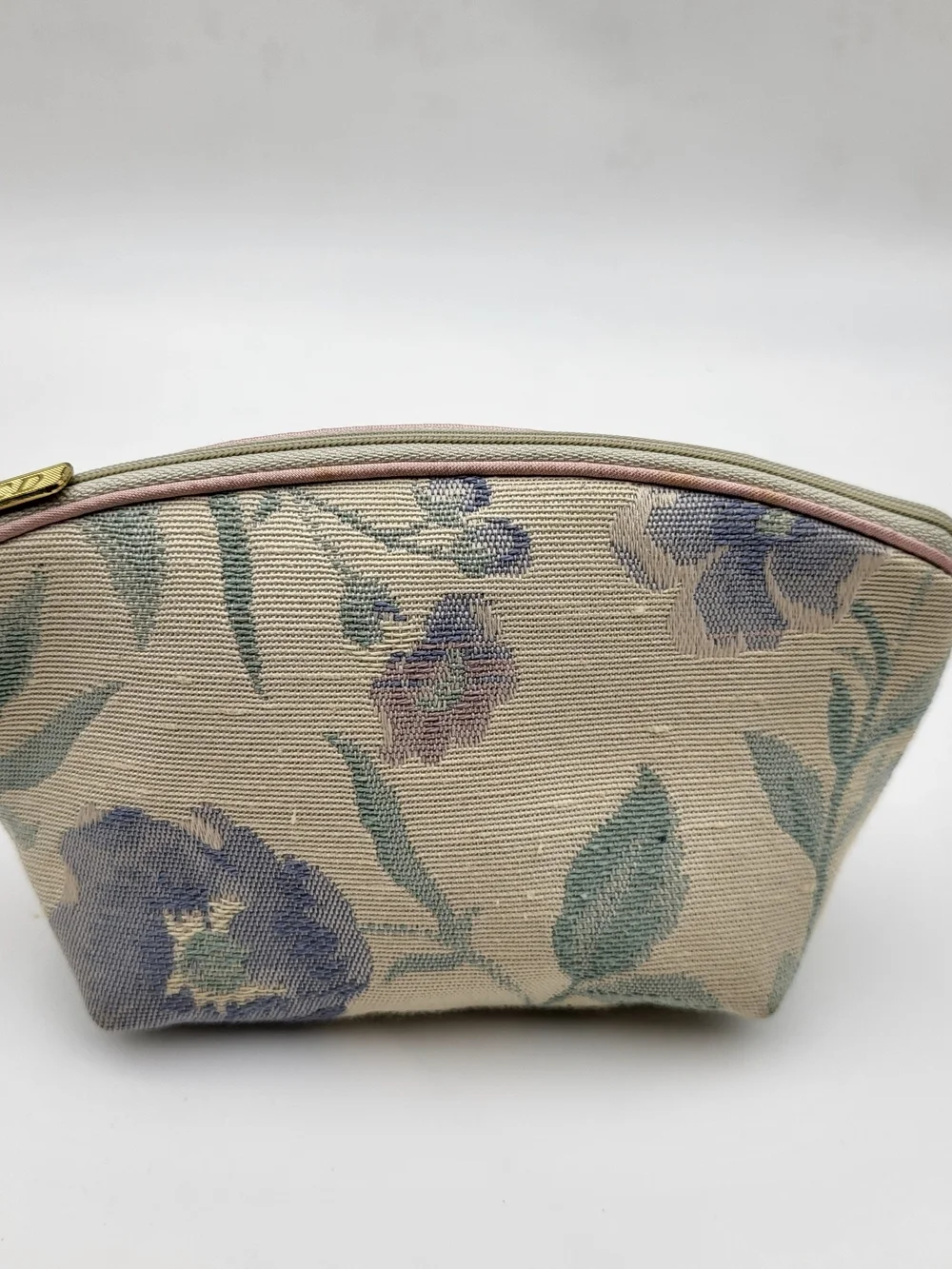 Christian Dior Vintage Floral Tapestry Cosmetic Pouch. Authentic..